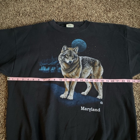 VTG 1989 Wolf Graphic Sweatshirt - Picture 5 of 7